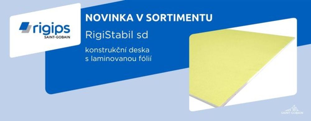 Nová konstrukční deska RigiStabil sd s integrovanou parotěsností