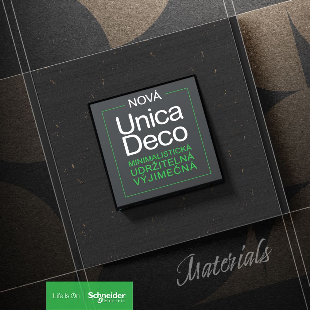 Unica Deco Materials – nová úroveň elegance a udržitelnosti v elektroinstalacích